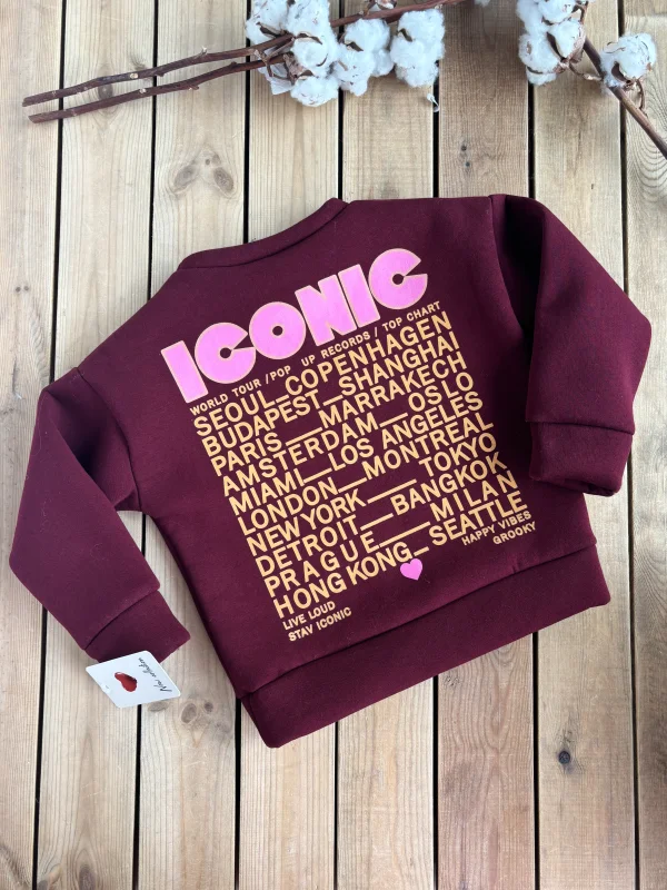 Sweat iconic bordeaux  | Lena in Love 