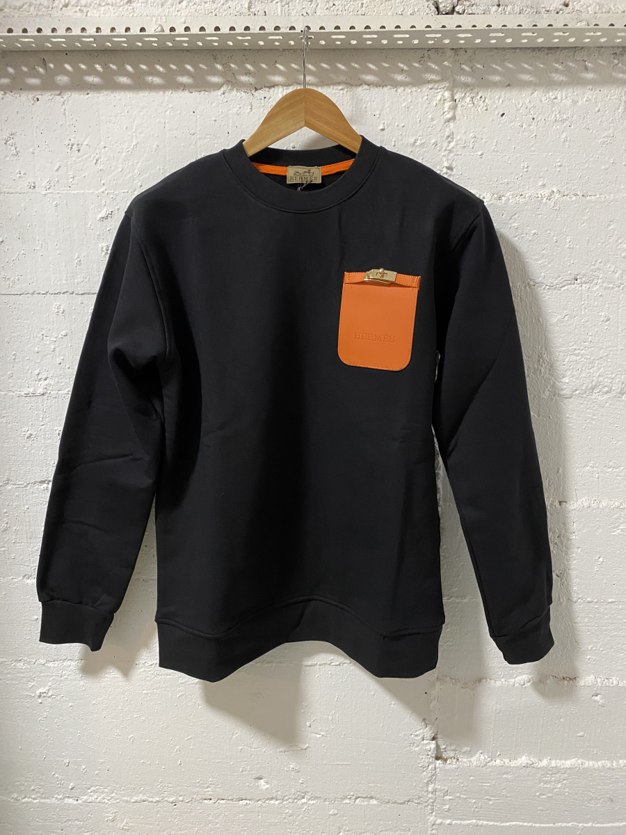 Hermes Paris Sweatshirt Black  | 