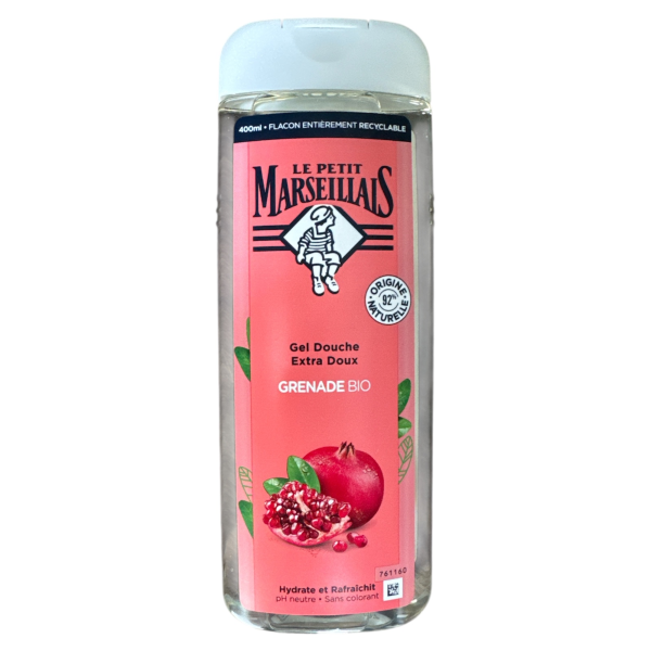 Le Petit Marseillais gel douche  extra doux Grenade Bio ( flacon de 400 ml ) | Miniprix