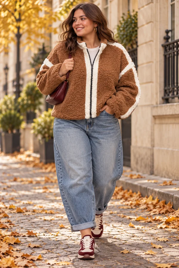 Veste " malia" rouille 36 au 48 | Les Chics Filles by Sab
