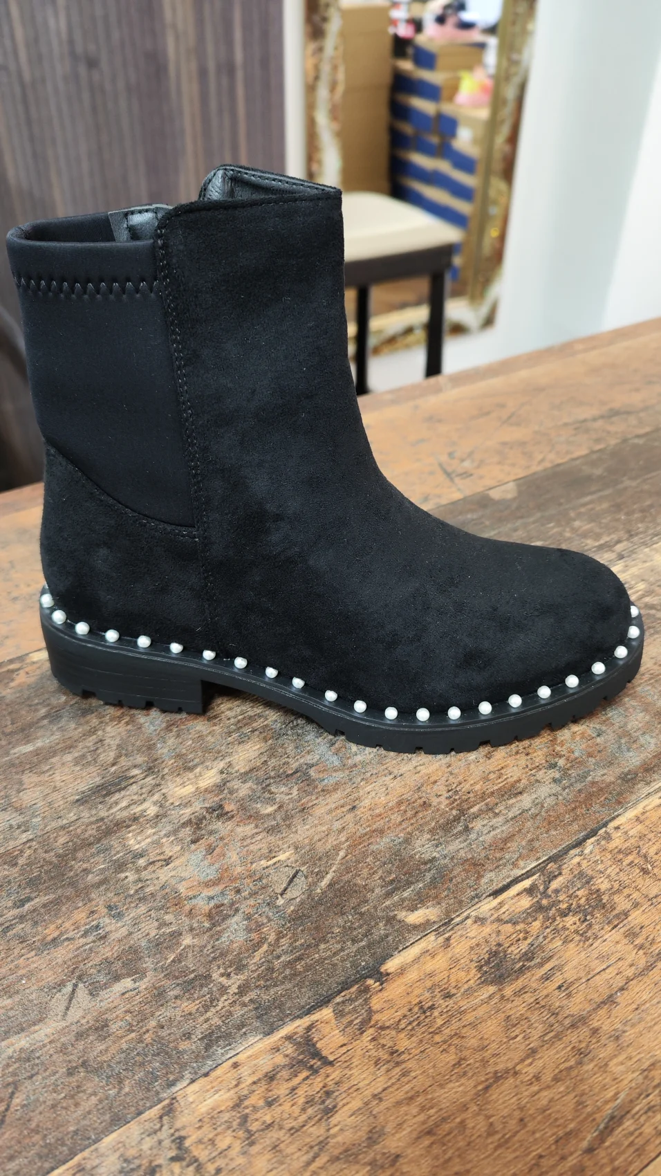 Perlen Stiefeletten (Seitlichen Reißverschlus) Nr.11 | Lieblings Schuhe 