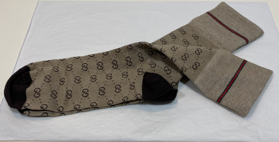 Gucci Firenze Cotton Socks Brown | MASSIMOLUXURYOUTLET