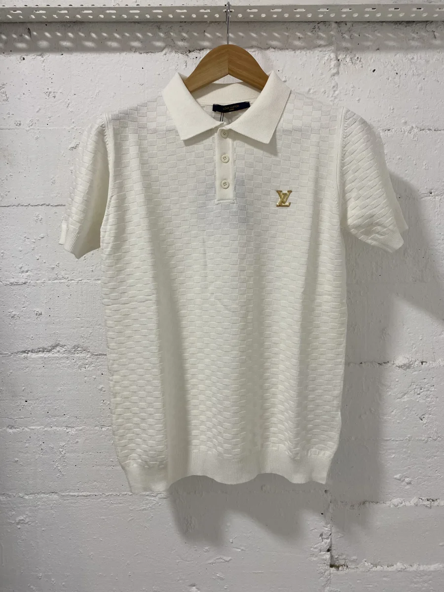Louis Vuitton Polo Shirt Knitwear White | MASSIMOLUXURYOUTLET