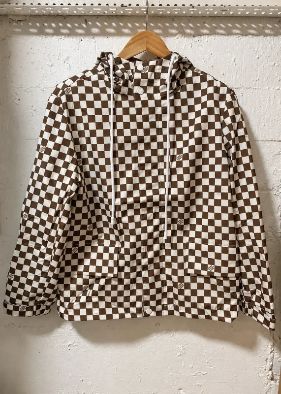 Louis Vuitton Damier Check Hooded Jacket Brown | 