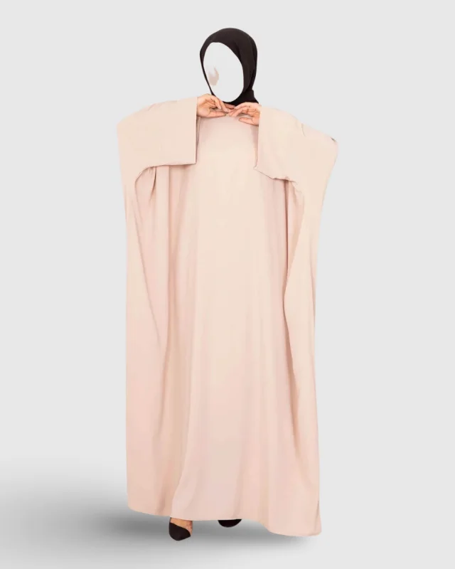 ABAYA À MANCHES CHAUVE-SOURIS - BEIGE | AMCOSMETIK