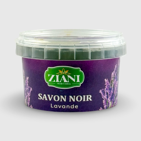 SAVON NOIR À LA LAVANDE 250 GR | AMCOSMETIK