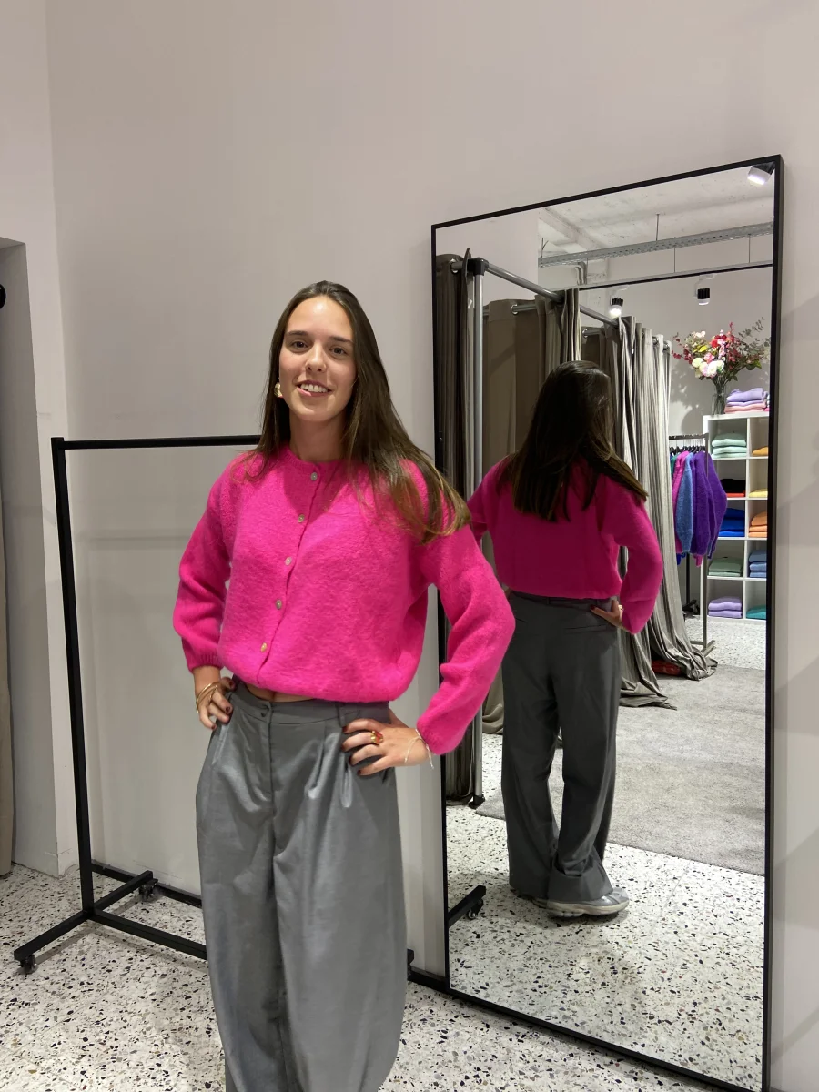 KNIT CARDIGAN WITH BUTTONS | Salsa Color