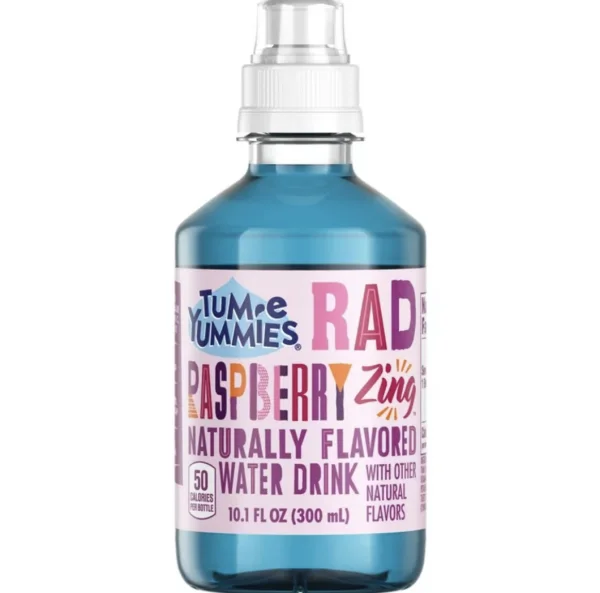 Tum-e Yummies Rad Raspberry Zing Naturally Fruit Water, 10.1 fl oz, Bottle | Hit-The-Stage Pharmacy