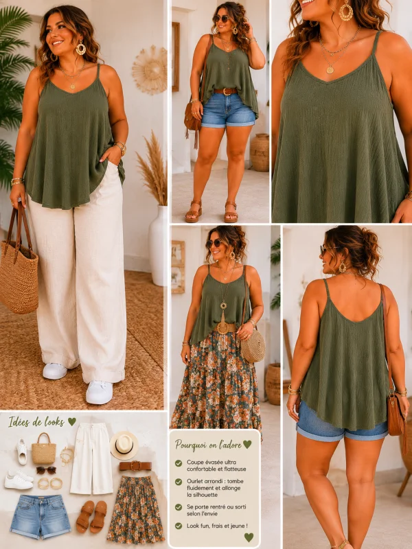 Top " Tina " 38 au 48  | Les Chics Filles by Sab 