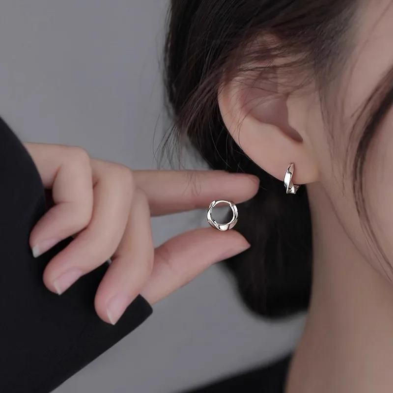 s999 sterling silver earrings simple and versatile earrings | Wenzhou Youhui Trading Co., Ltd.