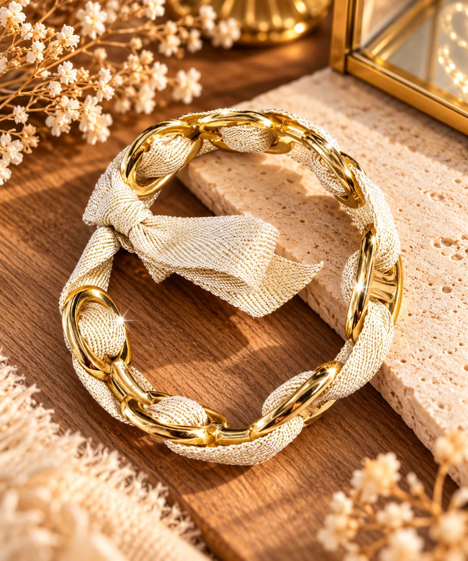 Bracelet " coline" beige | Les Chics Filles by Sab