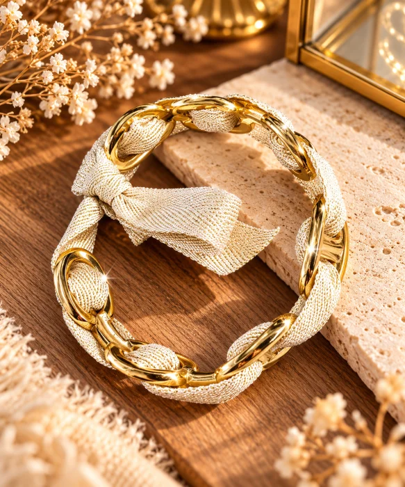 Bracelet " coline" beige | Les Chics Filles by Sab
