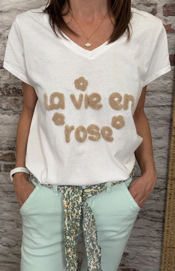 T-shirt la vie en rose | Jus de coco 