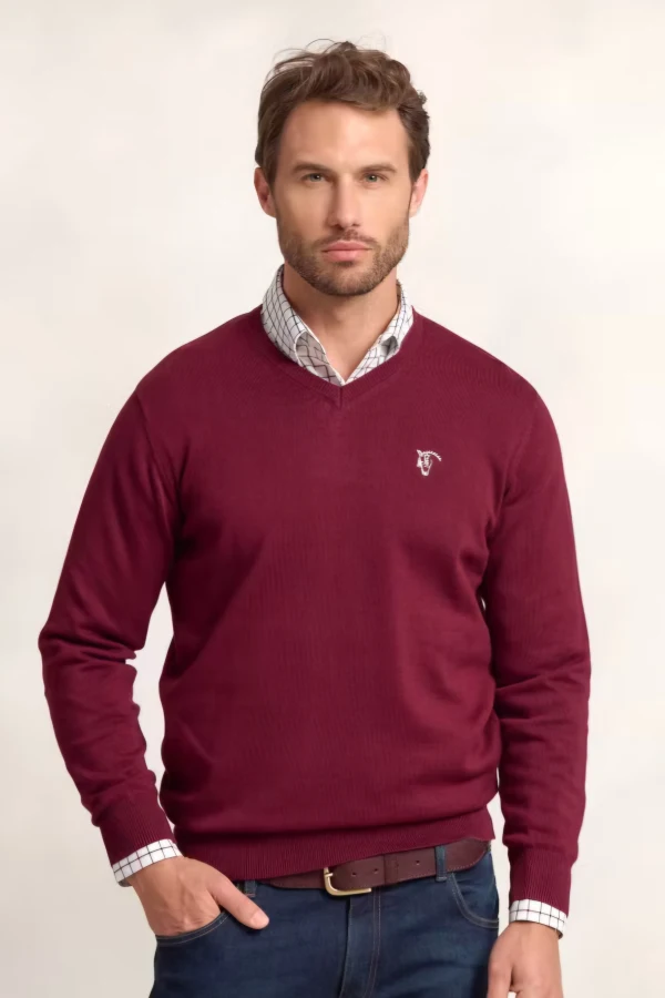 Pull ouver  La Garrocha Bordô Gola V | definne