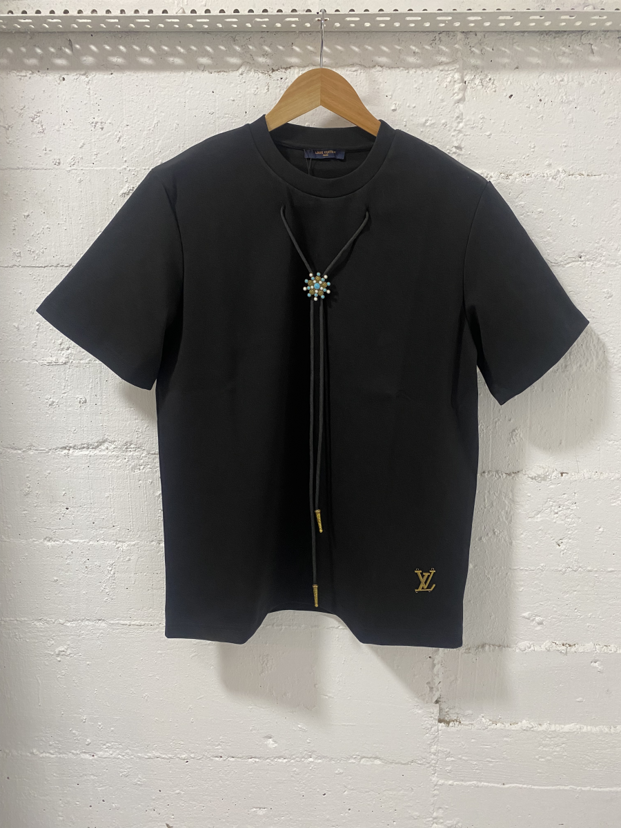 Louia Vuitton T-Shirt Black LV Metal | 