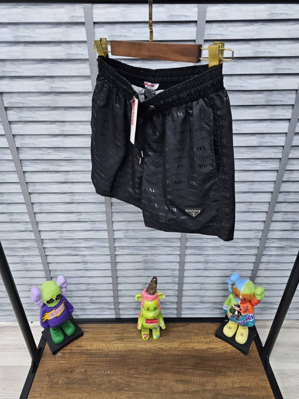 Prada Milano Metal Logo Swimm Shorts Black  | 