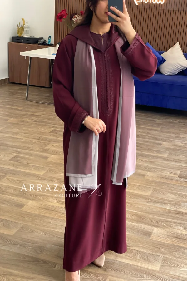 Djellaba Crêpe 2 Piéces  | CasaZaz