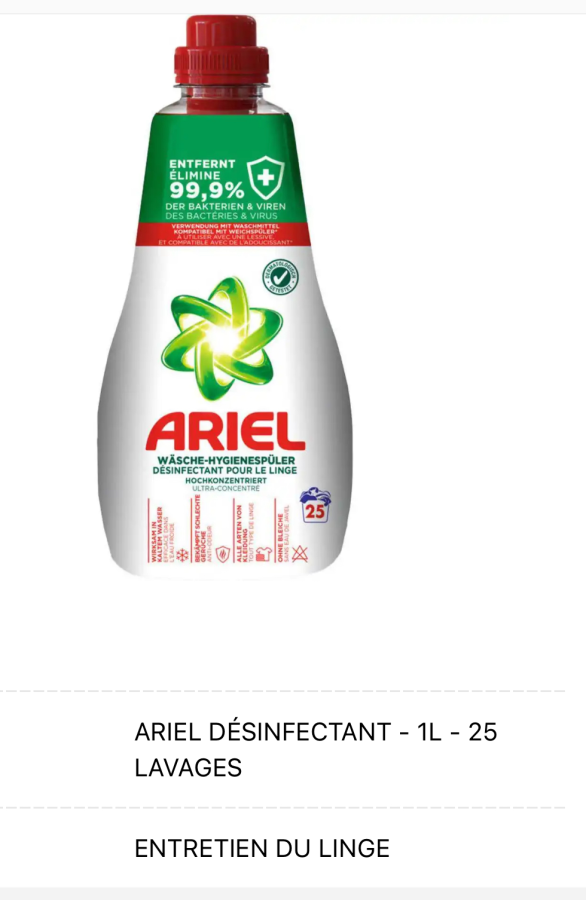 ARIEL DÉSINFECTANT | fresh home
