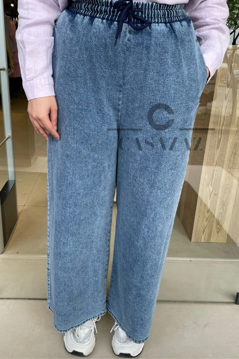 Pantalon large jean | CasaZaz