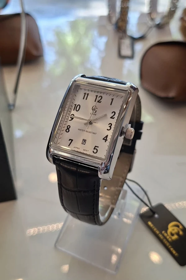 Relógio Prestige Classic Leather Black & Silver Cod 8888 | Definne