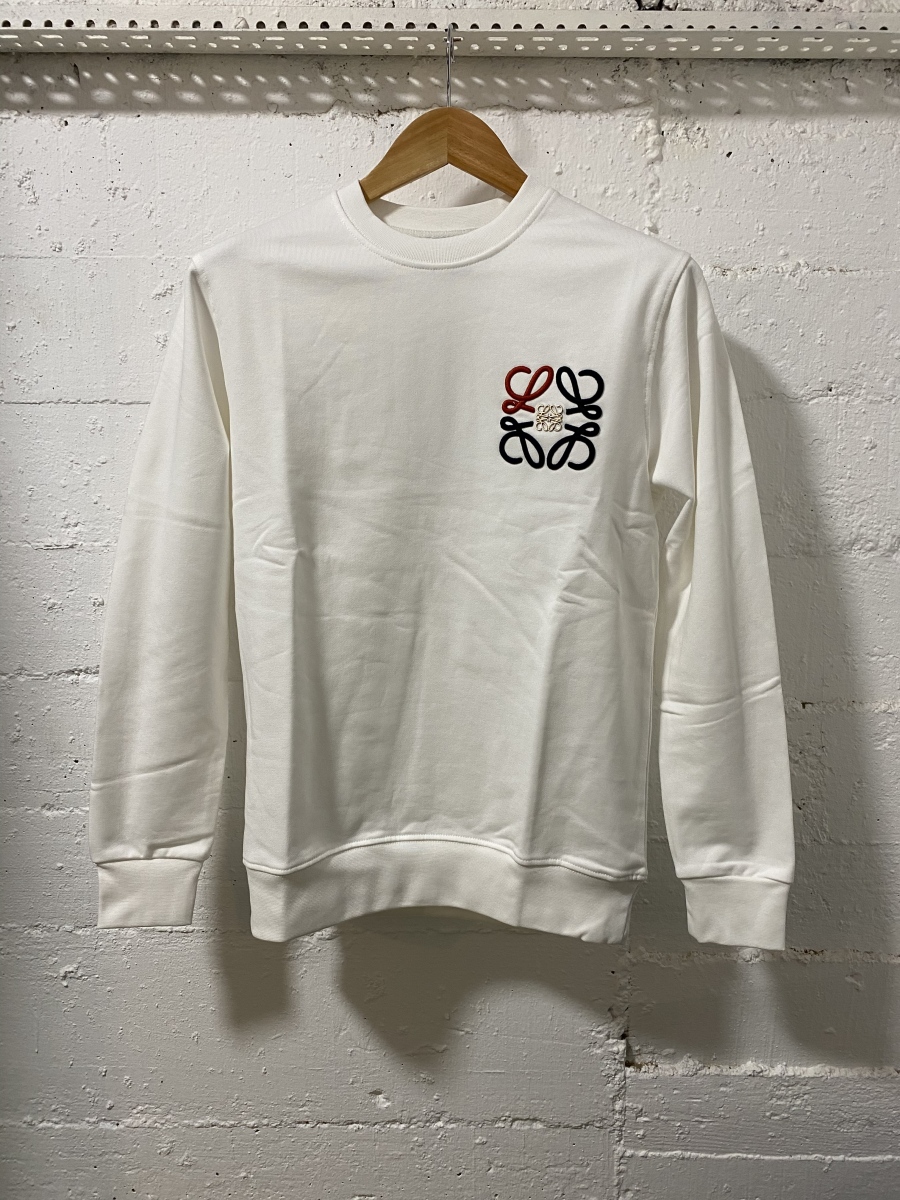Loewe Sweatshirt White  | MASSIMOLUXURYOUTLET