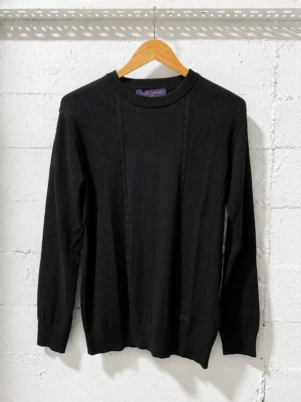 Louis Vuitton Fine Knit Sweater Black | 