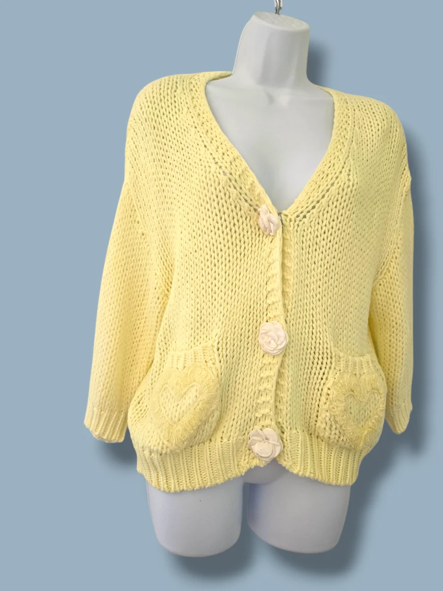 cardigan fleur | Chez Florem