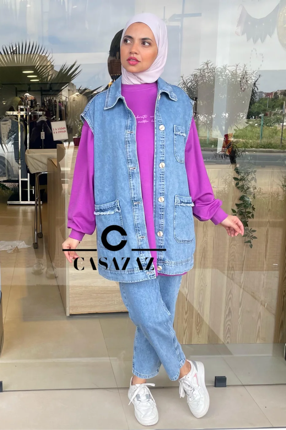 Gilet Jean Oversize | CasaZaz