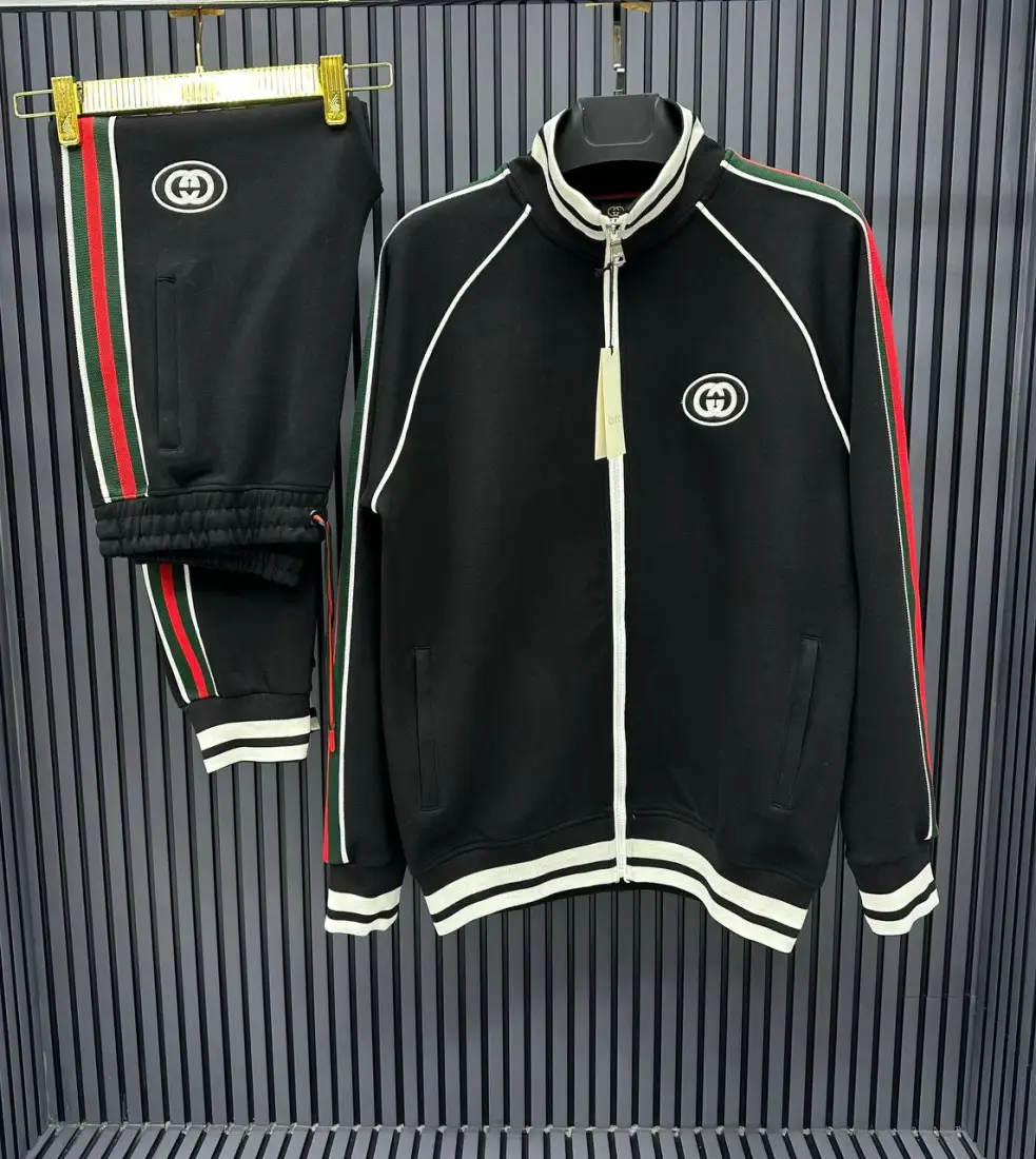 Gucci Firenze 1921 Tracksuit GG Black | MASSIMOLUXURYOUTLET
