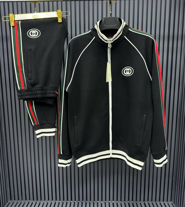 Gucci Firenze 1921 Tracksuit GG Black | MASSIMOLUXURYOUTLET