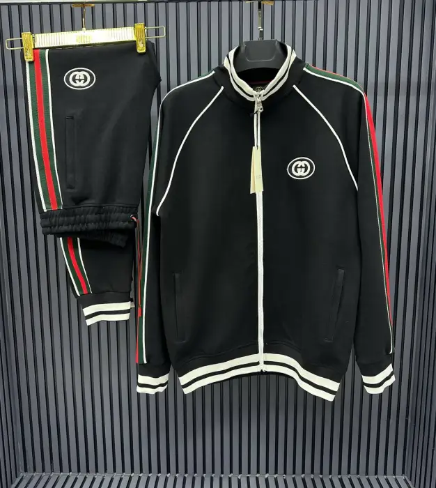 Gucci Firenze 1921 Tracksuit GG Black | MASSIMOLUXURYOUTLET