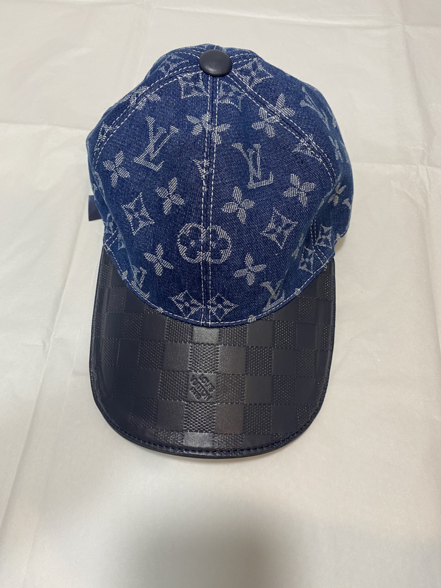 Louis Vuitton Cap Denim Marque Monogram Blue | MASSIMOLUXURYOUTLET
