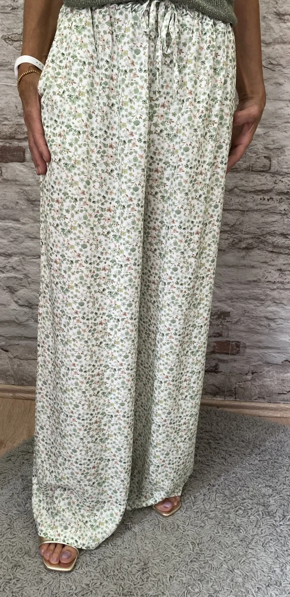 Pantalon fluide fleurs | Jus de coco 