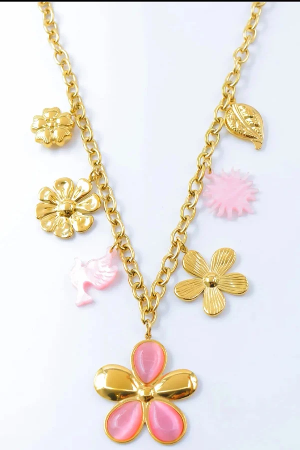 Collier Lilia rose  | Carry shop 