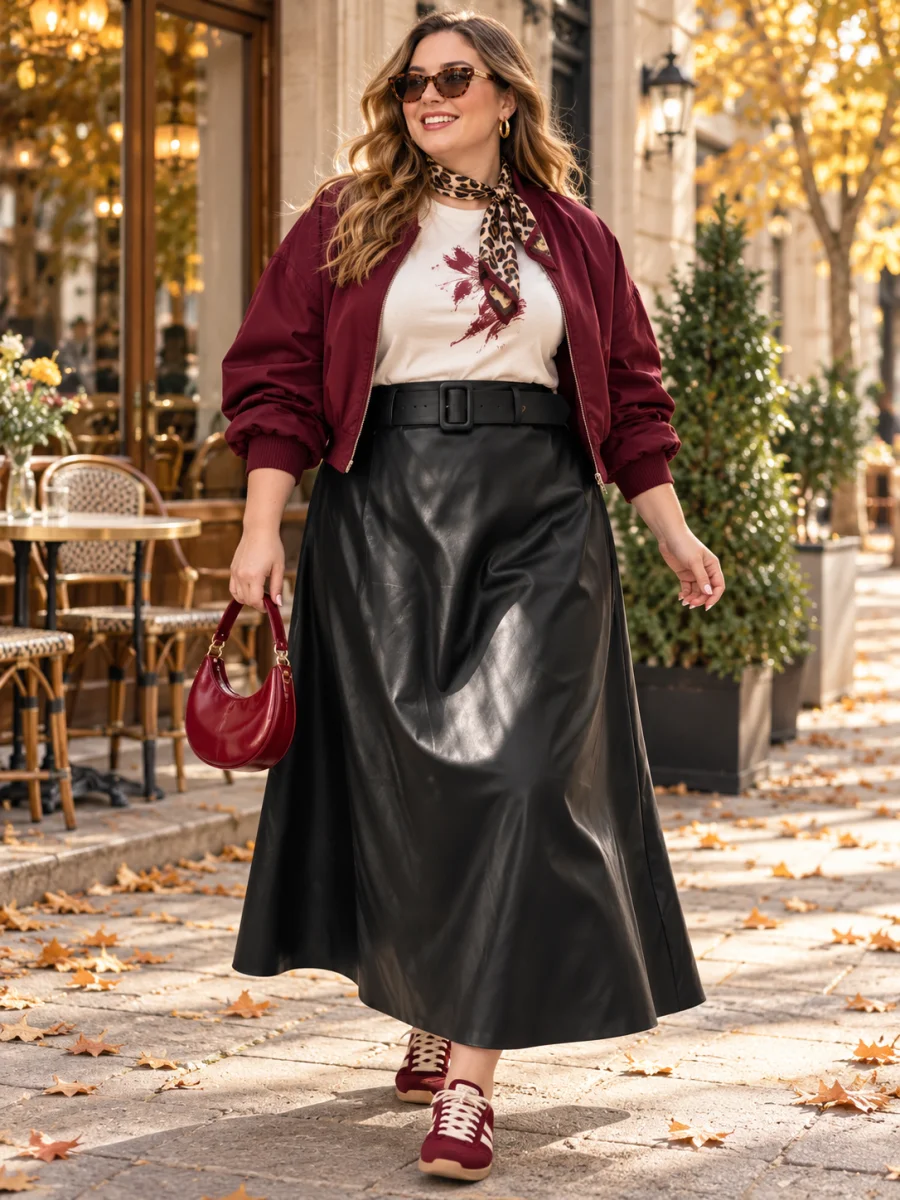 PRÉCOMMANDE jupe " sienna" noir 38 au 48 | Les Chics Filles by Sab