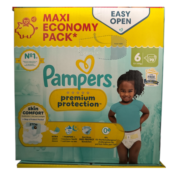 Taille 6 Couches Bébés Premium Protection  PAMPERS | Miniprix