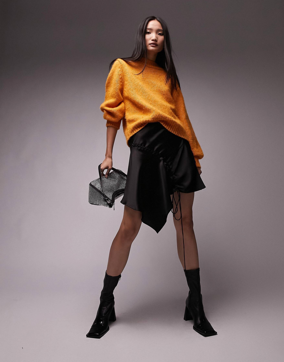 Pull en laine orange | Reda Fashion