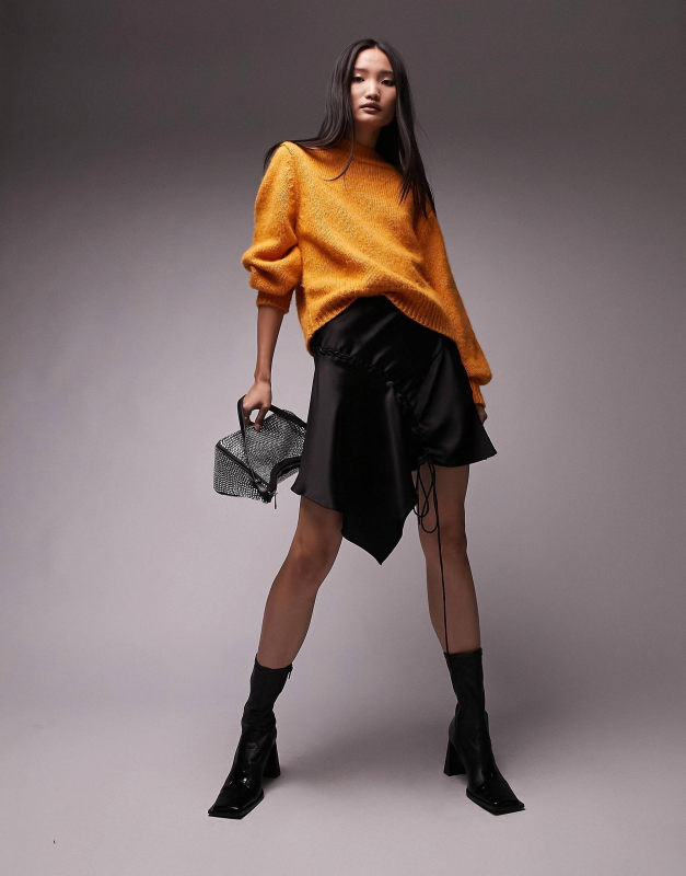 Pull en laine orange | Reda Fashion