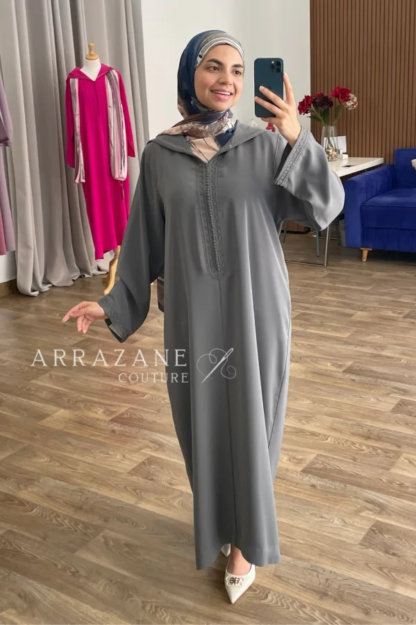 Djellaba Crrêpe 4 Fils | CasaZaz