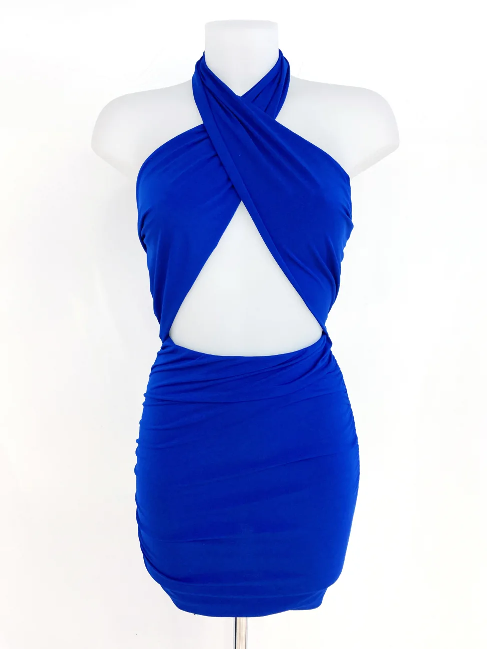 VESTIDO LICRA CUELLO CRUZADO | New Secret