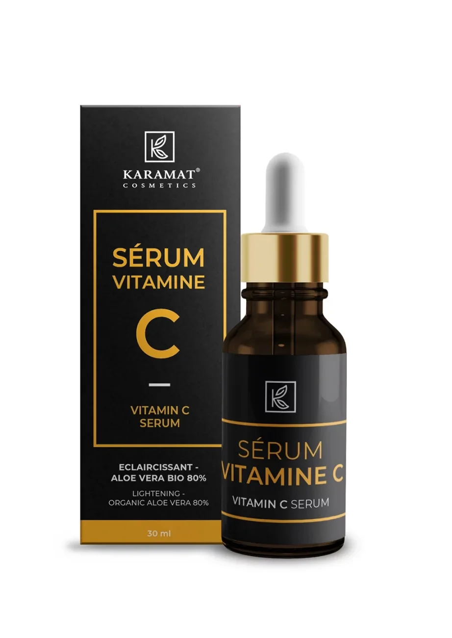 SÉRUM VITAMINE C 30ML (Eclaircissant - Aloe Vera Bio 80%) | AMCOSMETIK