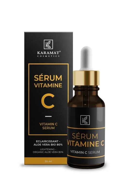 SÉRUM VITAMINE C 30ML (Eclaircissant - Aloe Vera Bio 80%) | AMCOSMETIK