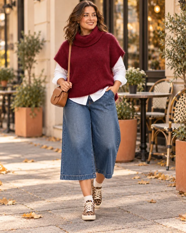 Pull " elya " bordeaux 36 au 48 | Les Chics Filles by Sab