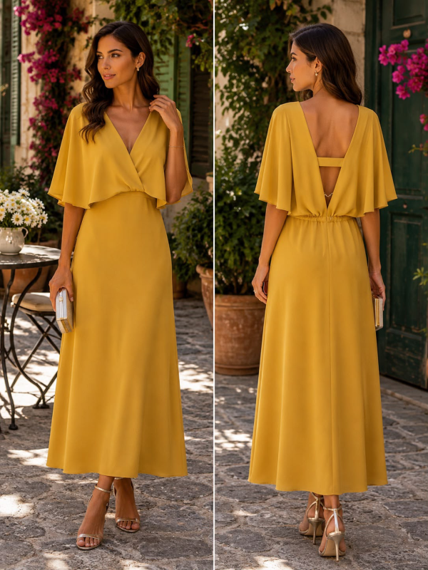 Robe dos-nu | Pink Corner 974