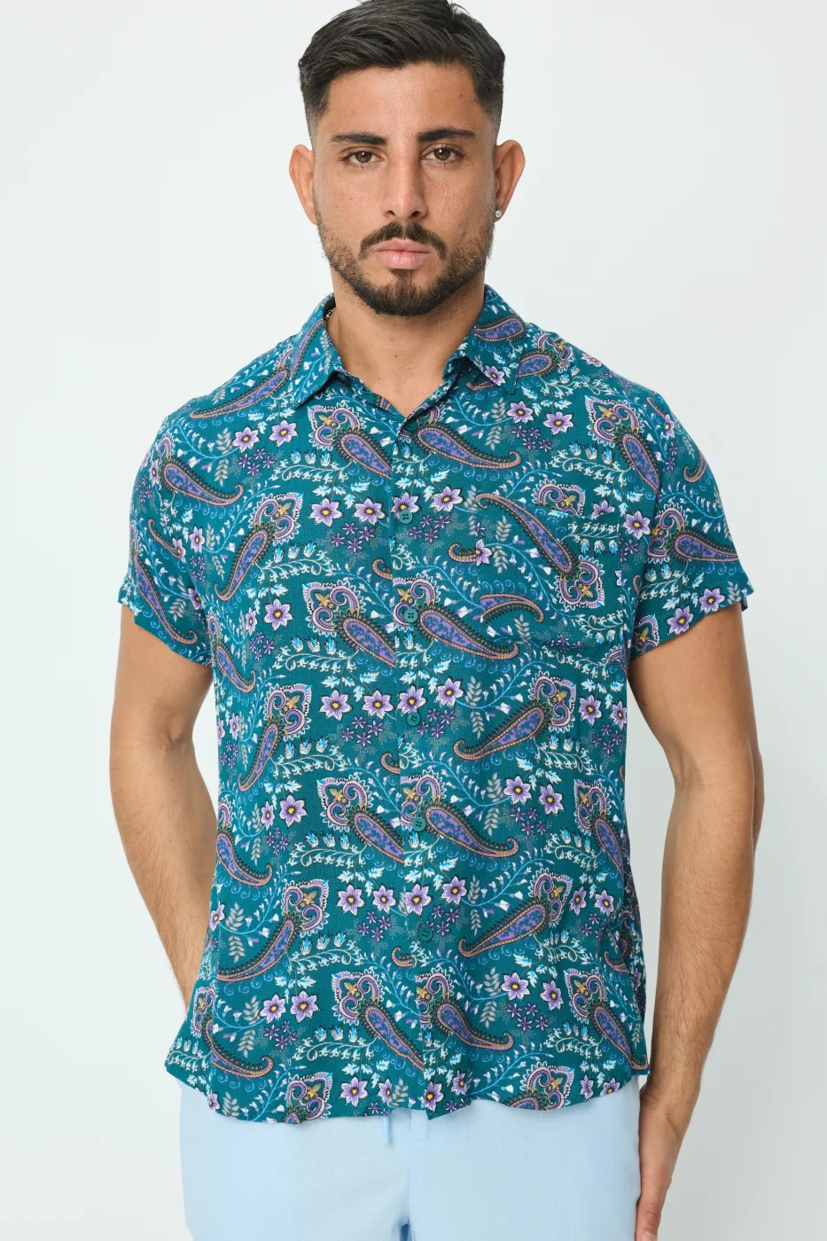 Camisa Havaiana Pasley Print Green | Definne