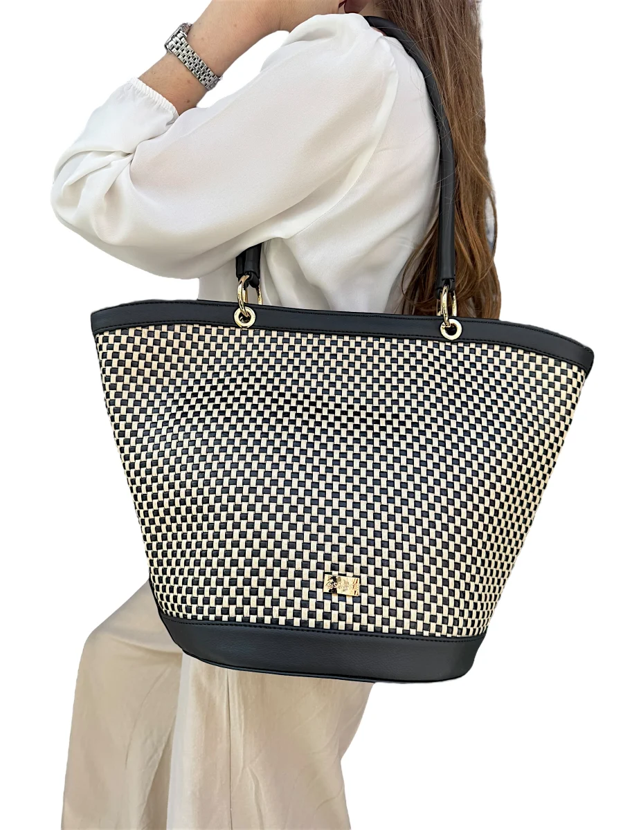 Dilek Beige Noir  | Sac'ré