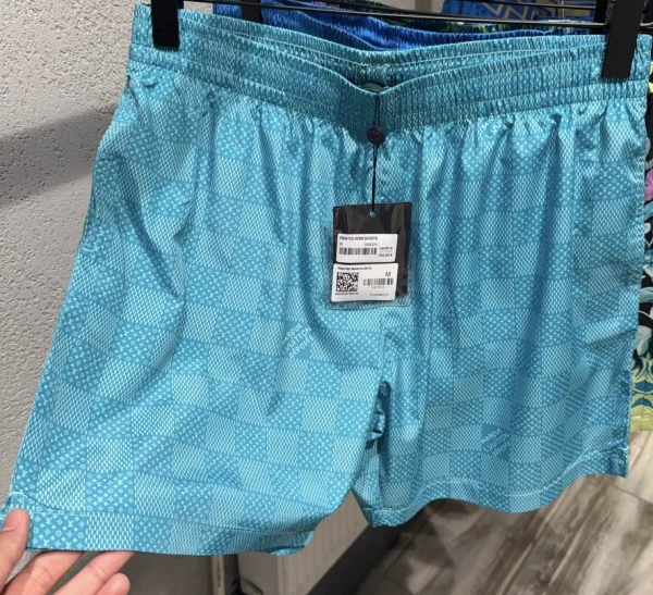 Louis Vuitton Swimm Shorts Green Print | MASSIMOLUXURYOUTLET