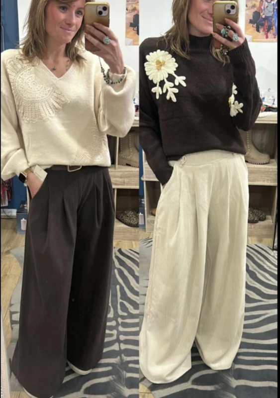 Pantalon Velours New York | Les Bohémiennes Biganos