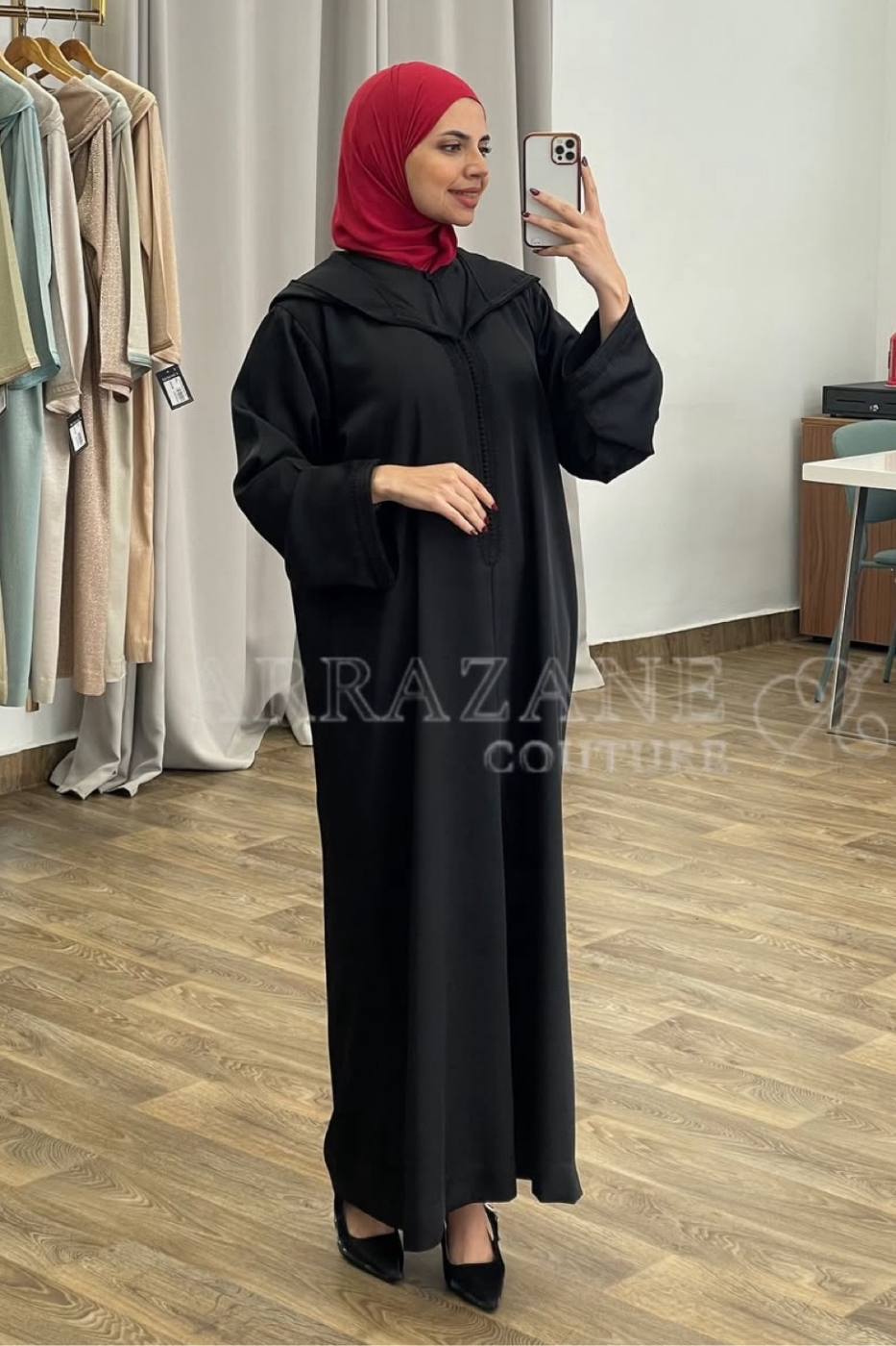 Djellaba Cadi Debbana Noir | CasaZaz