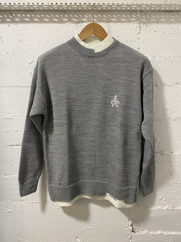 Prada Milano Knit Sweater Grey  | MASSIMOLUXURYOUTLET